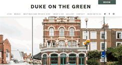 Desktop Screenshot of dukeonthegreen.co.uk